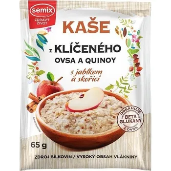 Kaše z klíčeného ovsa a quinoy s jablkem a skořicí bez lepku 65 g Semix