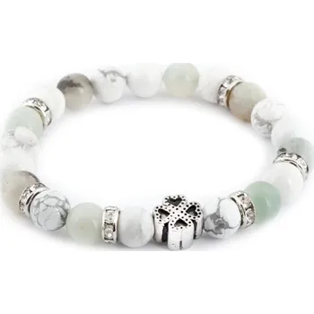 Náramek biju Náramek přírodní kámen Amazonit čtyřlístek 2001726