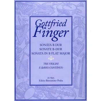 Sonáta pro troje housle a basso continuo B dur