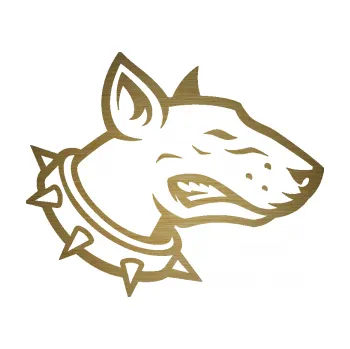 Polep vozidla SAMOLEPKA Pes 167 pravá pitbull (64 - škrábaný kov zlatý) NA AUTO, NÁLEPKA, FÓLIE, POLEP, TUNING, VLASTNÍ TEXT, TISK, AUTOSAMOLEPKY.cz, POLEPY, OBRÁZEK, LOGO, SAMOLEPKY