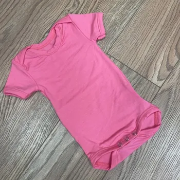 Bambusové body krátký rukáv - neonová růžová, Duomamas Velikost: 56