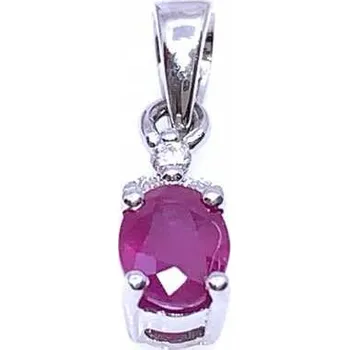 Přívěsek Diante Zlatý přívěsek s briliantem a rubínem 83000450