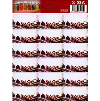 samolepka Samolepky na kořenky - bez textu - skořice