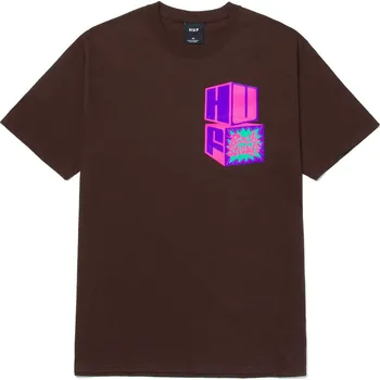 Pánské tričko huf Pánské triko high note tee chocolate