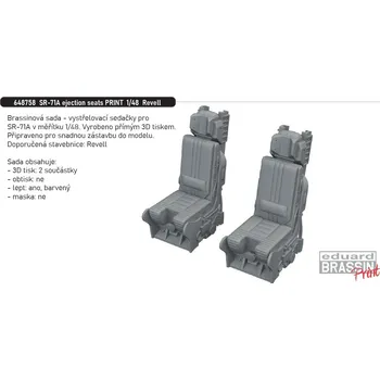 Plastikový model Eduard 1/48 SR-71A ejection seats PRINT (REVELL)