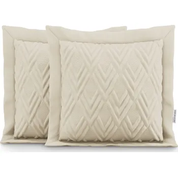 Povlečení ArtFlhf Sada povlečení na polštáře OPHELIA | béžové Rozměr: 45 x 45 cm