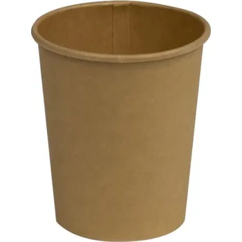 Jednorázové nádobí Papírový kelímek COFFEE TO GO 280 ml, průměr 80 mm, hnědý - kraft, 50 ks