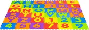 EcoToys Pěnové puzzle čísla a písmena 36 dílků