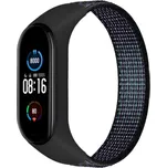 Mi Band 3/4/5/6/7 nylonový náramek Barva: Černá s fialovou, Typ: 6