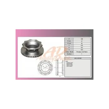 Brzdový kotouč kotouč brzdový SAF SKRS 11222K