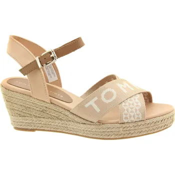 Dámské sandále TOMMY HILFIGER Dámské béžové sandálky na klínu FW0FW06297-ABR-855 Velikost 38
