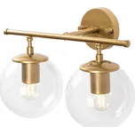 Nástěnná lampa Roe I zlatá/čirá