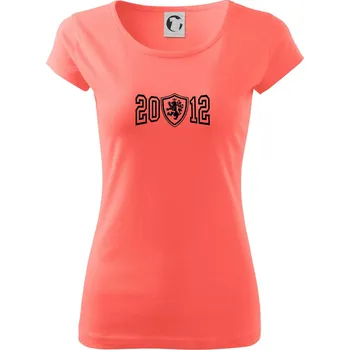 Dámské tričko Narozeninový motiv - znak - 2012 - Dámské triko Pure - XS ( Korálová )
