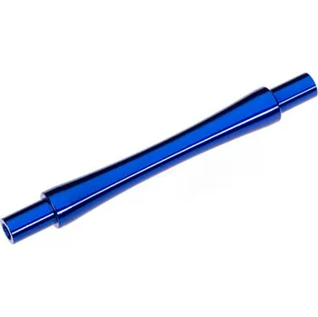 RC vybavení Traxxas hřídel kol wheelie hliníková modře eloxovaná