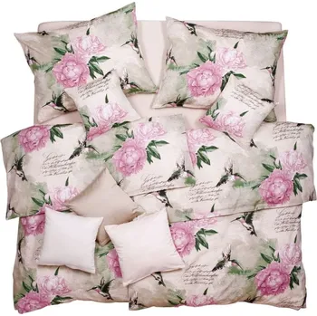 Povlečení Scanquilt Satén Tencel Design Peony 140 x 200, 70 x 90 cm zipový uzávěr