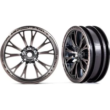 RC vybavení Traxxas disk Weld polomatný chromově černý (přední) (2)