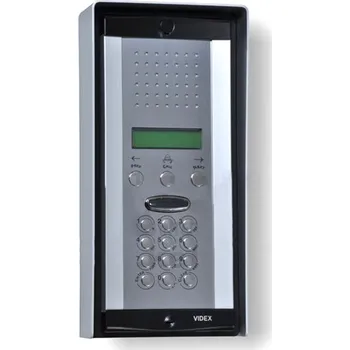 Zabezpečovací technika ART 8202R - audio digitální dvoumodul série 8000, s klávesnicí a LCD, hliník a nerez, připojení k PC Materiál: hliník