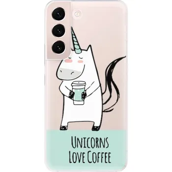 Pouzdro na mobilní telefon Odolné silikonové pouzdro iSaprio - Unicorns Love Coffee - Samsung Galaxy S22 5G
