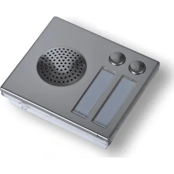 ART 4835 - komunikační modul do rámečku tabla systému VIDEX 4000, zapojení 1+n Provedení: 2 nerezová tlačítka