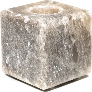 Svícen Mani Bhadra Šedý stojan na svíčku kostka