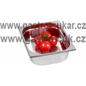 GN 1/2 (h=100 mm) nerezová děrovaná OPTINOX