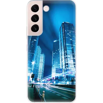 Pouzdro na mobilní telefon Odolné silikonové pouzdro iSaprio - Night City Blue - Samsung Galaxy S22 5G