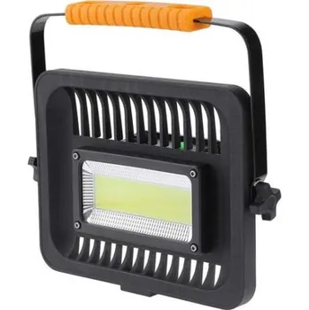 LED W830 SNAB 50W, přenosný dobíjecí pracovní LED reflektor 50Wreflektor s držákem a se skládací roznožkou a tyčkou do země, 1500lm