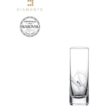 Sklenice Swarovski - Skleničky Atlantis na likéry s bílými krystaly Swarovski Elements v dárkovém balení - 6*50 ml