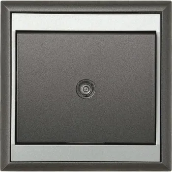 vypínač a zásuvka Tlačítko E2 5001114661951 Lune s orientační kontrolkou antracit/stříbrné