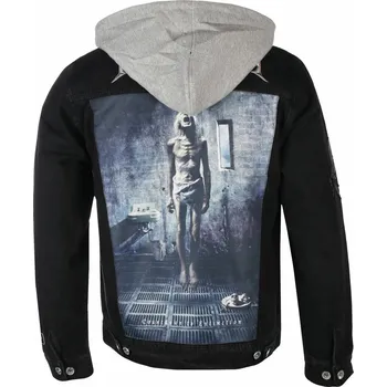 Pánský bomber bunda pánská PRIMITIVE x MEGADETH - Countdown Two-Fer Denim - Black - S