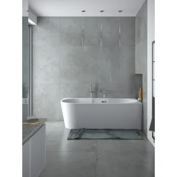 Vana BESCO Volně stojící vana ZOYA bílá Barva sifonu - Chrom, Rozměr vany - 170 × 80 cm, Způsob provedení - Levé VANZOYA170L