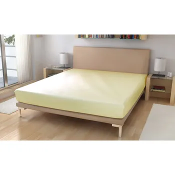 Prostěradlo Polášek Jersey prostěradlo Slonová kost Bavlna 150g/m2, 60/120 cm
