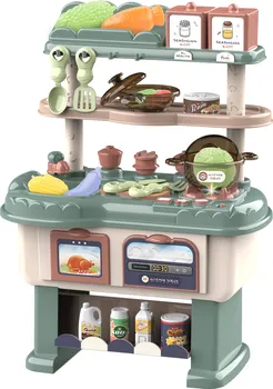 Dětská kuchyňka Aga4Kids Happy Kitchen zelená