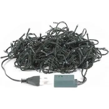 Vánoce VOR-IN 21M - vnitřní vánoční řetěz 21m, 210x LED, IP20, různé barvy svitu, 8 programů Barva: Zelená