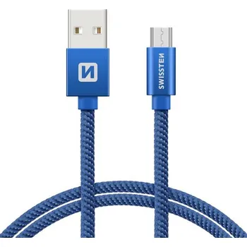 Datový kabel Kabel SWISSTEN 71522208 USB/Micro USB 1,2m Blue