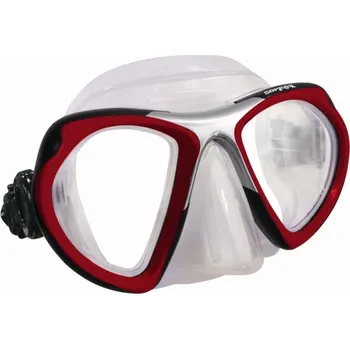 Potápěčská maska Maska LUCIDA transparentní, SOPRASSUB červená