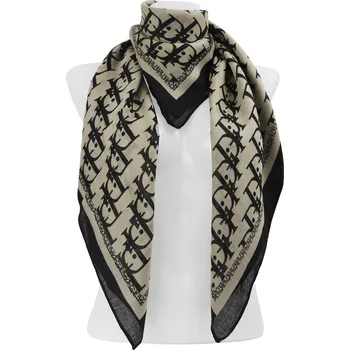 Šátek Dámský čtvercový šátek s potiskem Di 208-30, krémová barva 7200551-2