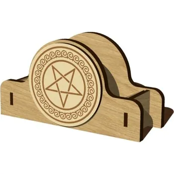 Dárková visačka Pelisport Stojánek pro podtácky Pentagram 2