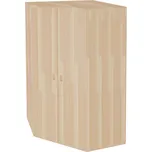 Domestav - DOMINO Skříň rohová šatní s dveřmi hloubka 576 buk cink, olejovaný