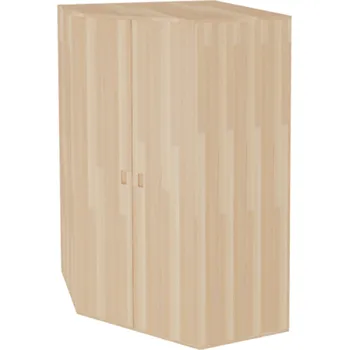 Ložnice Domestav - DOMINO Skříň rohová šatní s dveřmi hloubka 576 buk cink, olejovaný