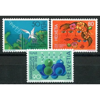Poštovní známka (1992) MiNr. 1465 - 1467 ** - Švýcarsko - Události roku 1992