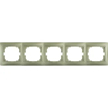 vypínač KANLUX DOMO Pětinásobný horizontální rámeček - šampaňská