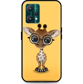 Pouzdro na mobilní telefon Kryt Realme 9 Pro silikon Cute Giraffe (obal neboli pouzdro na Realme 9 Pro)