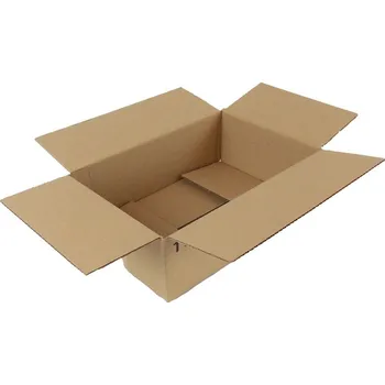 Obalový materiál Kartonová krabice, 3vrstvá, délka 400 mm, šířka 300 mm, výška 100 mm