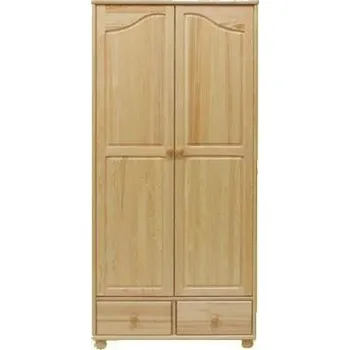Komoda Šatní skříň z masivu 13 Barevné provedení: Dub, Provedení: s tyčí