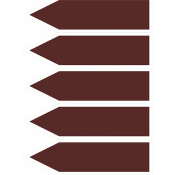 Jednosměrná šipka - Tekutiny bez textu vel.1 Samolepka PVC aršík potrubí velikost 1