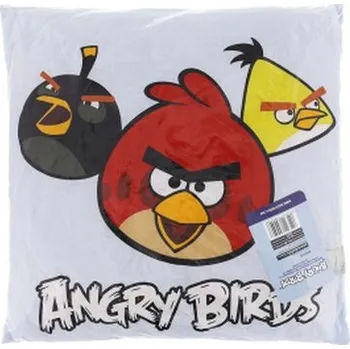 plyšák Polštář Angry Birds 40x40cm modrý v sáčku