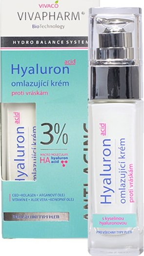 VIVAPHARM OMLAZUJÍCÍ KRÉM S KYSELINOU HYALURONOVOU 30ML