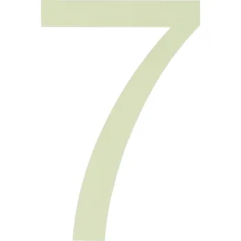 Walteco Číslo 7, výška 110 mm, fotoluminiscenční, samolepicí