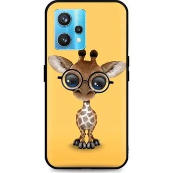 Pouzdro na mobilní telefon Kryt Realme 9 Pro+ silikon Cute Giraffe (obal neboli pouzdro na Realme 9 Pro+)